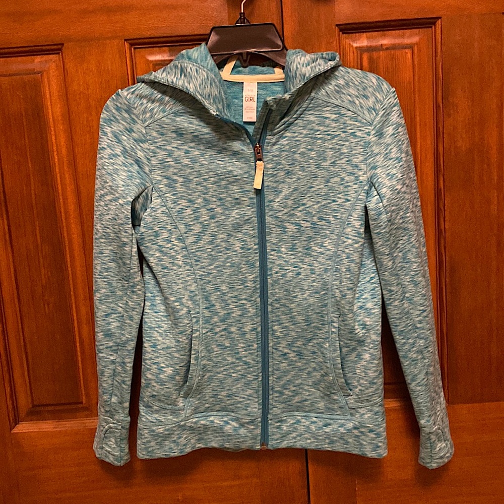 Athleta Girl Spacedye Zip-up Hoodie L/12